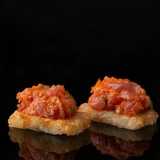 354. Crispy Rice With Spicy Chu Toro Tartar (2 Parça) görseli