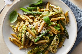 Pesto Soslu Tavuklu Penne görseli