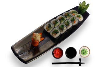 137- Vejetaryen Kimbap (10 Pcs.) görseli