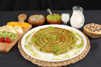 Fıstık Ezmeli Burma Katmer (3 Kişilik) görseli