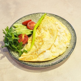 Beyaz Peynirli Omlet görseli