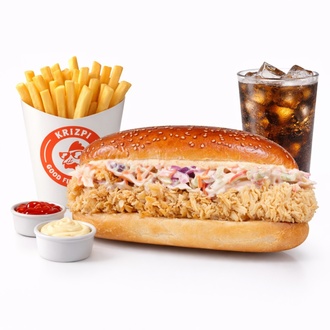 Kingviç + İçecek + Patates Kızartması + 2 Adet Sos görseli