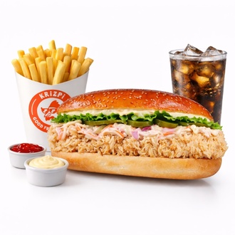 Jalapenoviç + İçecek + Patates Kızartması + 2 Adet Sos görseli