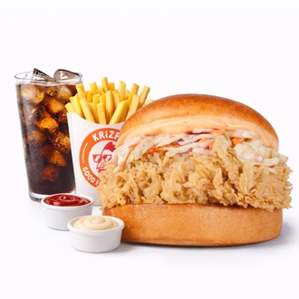 King Burger + İçecek + Patates Kızartması + 2 Adet Sos görseli