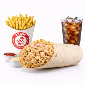 King Wrap + İçecek + Patates Kızartması + 2 Adet Sos görseli