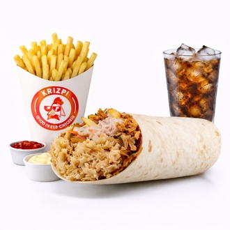 Winbbq Wrap + İçecek + Patates Kızartması + 2 Adet Sos görseli