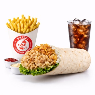 Luci Wrap + İçecek + Patates Kızartması + 2 Adet Sos görseli