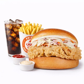 Queen Burger + İçecek + Patates Kızartması + 2 Adet Sos görseli