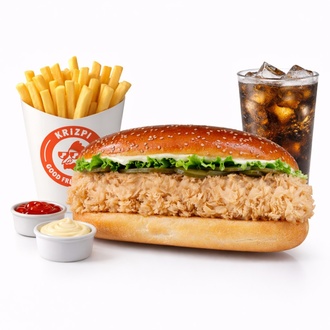 Festoviç + İçecek + Patates Kızartması + 2 Adet Sos görseli