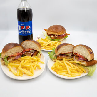 3'Lü Burger Menü görseli