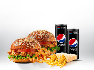 Twin Burger Box (2 Kişilk) . görseli