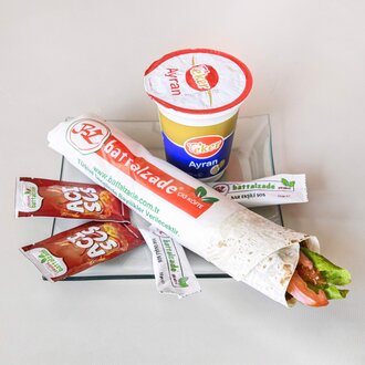 Çiğköfte Dürüm (120 Gr.) + Ayran (15Cl.) görseli