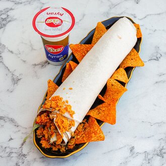 Doritoslu Çiğ Köfte Dürüm(100 Gr.) + Ayran görseli