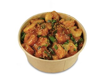 Acılı Sarımsaklı Karides. görseli