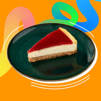 Frambuaz Soslu Cheesecake görseli