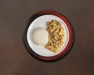 Kremalı Mantarlı Tavuk & Pirinç Pilavı görseli