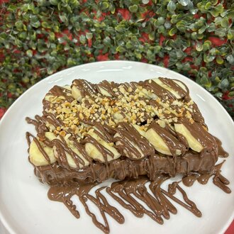 Sütlü Çikolatalı Muzlu Waffle (Büyük Hamur) görseli