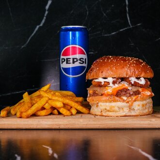 Aspirin Et Burger Menü. görseli