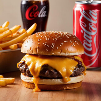 Cheeseburger Menü görseli