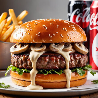 Mantarlı Burger Menü görseli