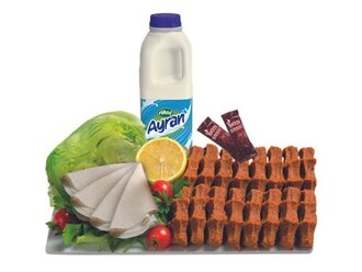 Çiğ Köfte (1 Kg.) + Ayran (1 Lt.) görseli