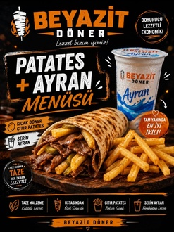 Medium Tavuk Döner Dürüm Menü görseli
