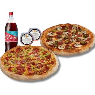 2'Li Mega Pizza Menü görseli