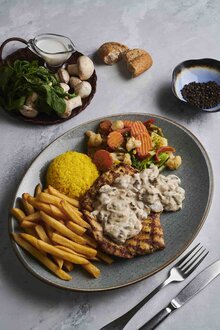 Kremalı Mantarlı Tavuk / Creamy Mushroom Chicken görseli