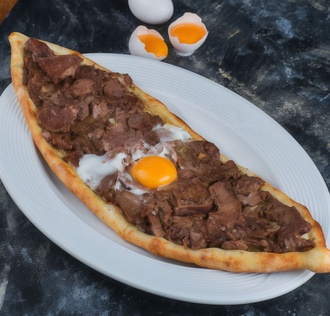 Kavurmalı Kaşarlı Pide (Açık) görseli