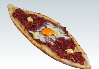 Pastırmalı Kaşarlı Pide (Açık) görseli