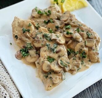 Kremalı Mantarlı Tavuk Bonfile görseli