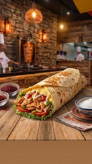 Kaşarlı  Tavuk Döner Dürüm görseli