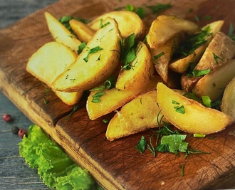 Double Elma Dilim Patates Kızartması görseli