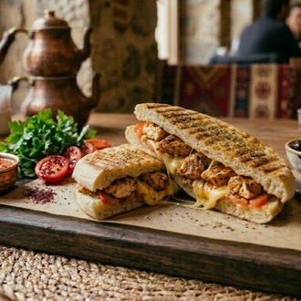 Tavuklu Antakya Bazlama Tost görseli