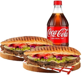 2 Li Berlin Et Döner Ve 1 Lt İçecek görseli