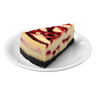 Raspberry White Chocolate Cheesecake görseli
