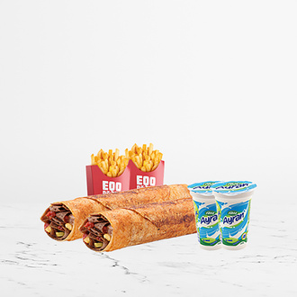 2'Li Et Döner Dürüm (Medium) Menü görseli