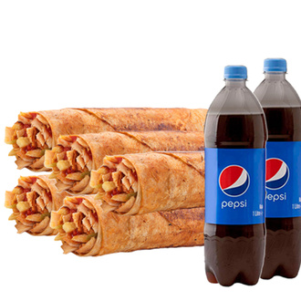 5'Li Tavuk Döner Dürüm (Medium) Menü görseli
