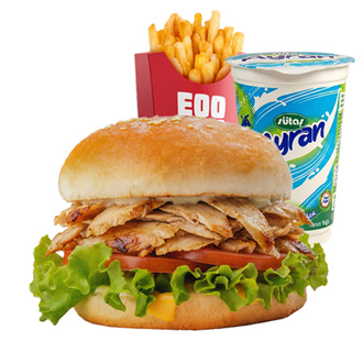 Tavuk Döner Burger Menü görseli