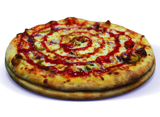 Acılı Tavuklu Pizza (Orta Boy) görseli