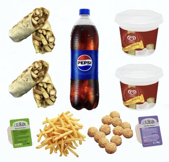 2'Li Chicken Wrap Menü görseli