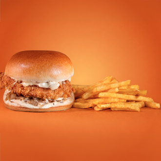 Trüflü Mayonez Soslu Çıtır Tavuk Burger görseli