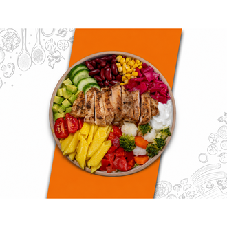 Pirzola Tavuklu Makarnalı Bowl Kase görseli