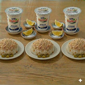 Tavuklu Pilav (3 Adet) & Ayran (290 Ml) (3 Adet) görseli