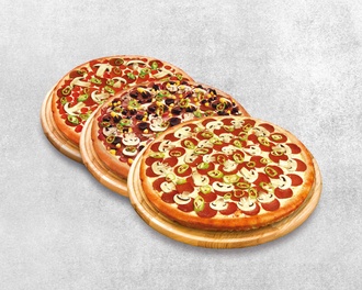 3'Lü Küçük Boy Pizzalar görseli