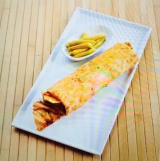 Çift Lavaşlı Kaşarlı Hatay Soslu Dürüm görseli