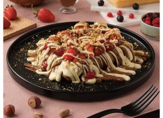 Siyah Beyaz Waffle görseli