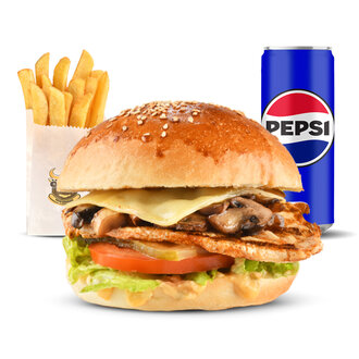 Mantarlı Tavuk Burger Menü görseli