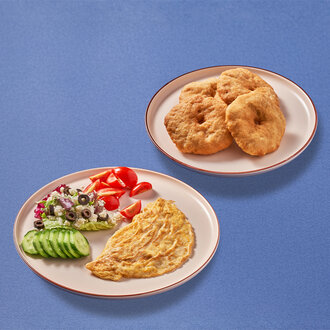 Pişili Kahvaltı (Seçeceğin Pişi & Omlet Veya Menemen) görseli