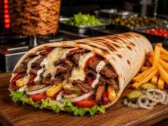 Kaşarlı Et Döner Dürüm (100 Gr.) görseli